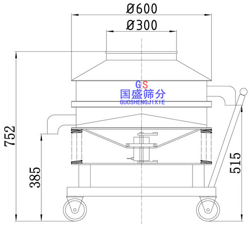 高频筛分机图纸